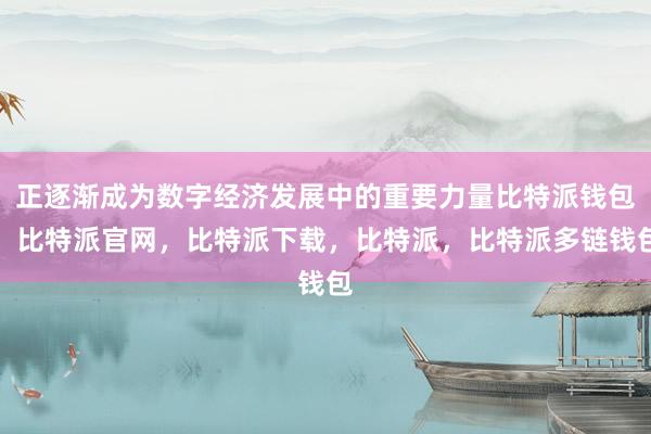 正逐渐成为数字经济发展中的重要力量比特派钱包，比特派官网，比特派下载，比特派，比特派多链钱包