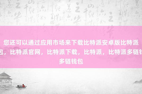 您还可以通过应用市场来下载比特派安卓版比特派钱包，比特派官网，比特派下载，比特派，比特派多链钱包