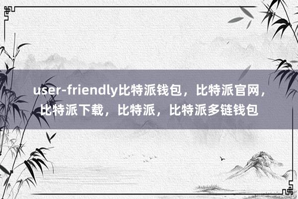 user-friendly比特派钱包，比特派官网，比特派下载，比特派，比特派多链钱包