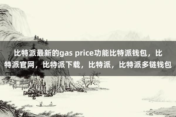 比特派最新的gas price功能比特派钱包，比特派官网，比特派下载，比特派，比特派多链钱包