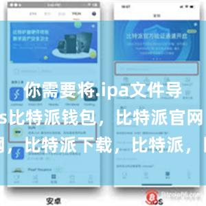 你需要将.ipa文件导入iTunes比特派钱包，比特派官网，比特派下载，比特派，比特派多链钱包