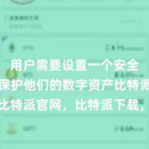 用户需要设置一个安全的密码来保护他们的数字资产比特派钱包，比特派官网，比特派下载，比特派，比特派多链钱包